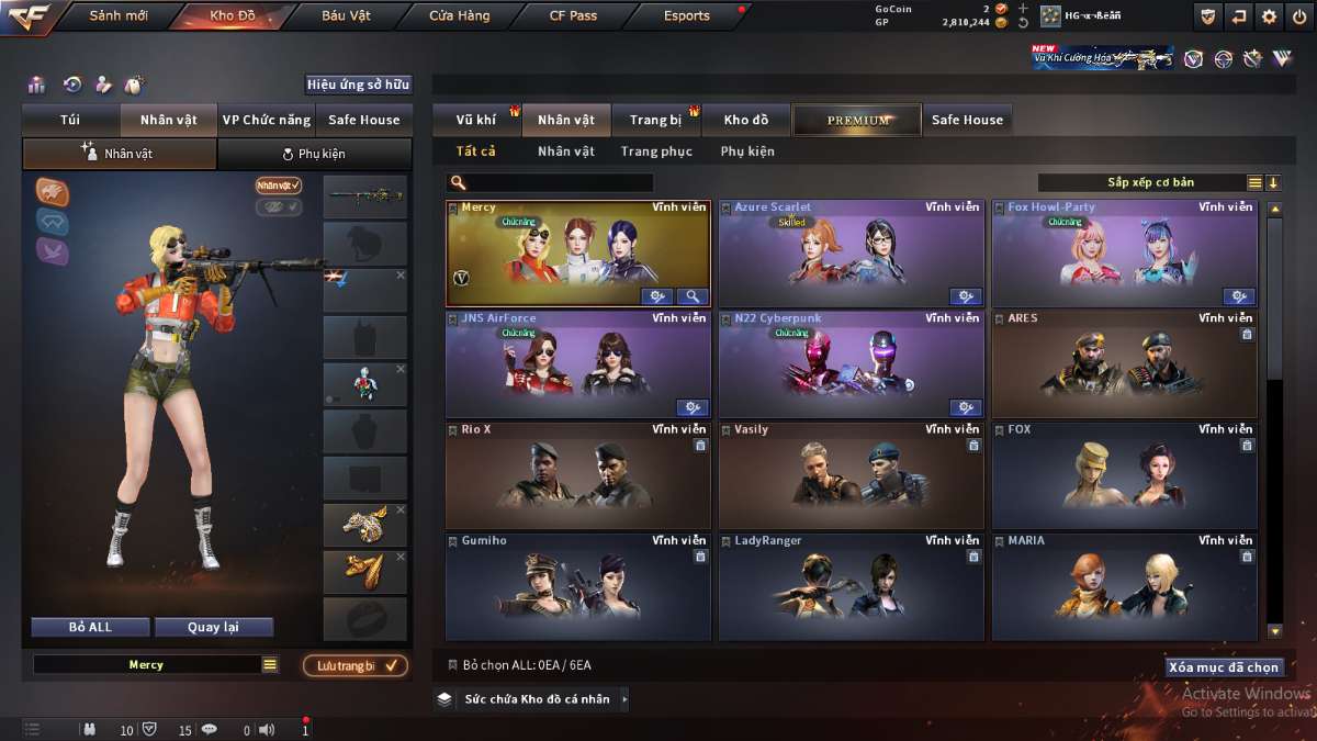 shop acc cf uy tin gia re